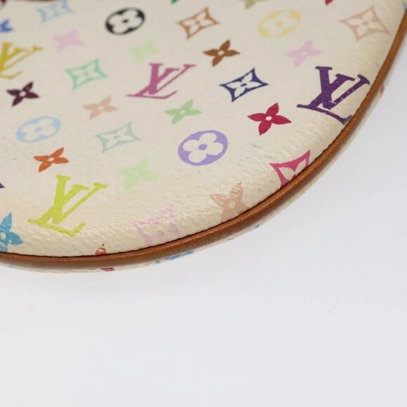 LOUIS VUITTON Monogram Multicolor Pochette GM Pouch White - Picture 10 of 16